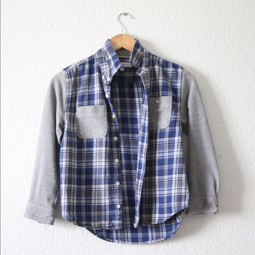 YOUTH Boys PD&C Plaid Shirt Sz: 10
